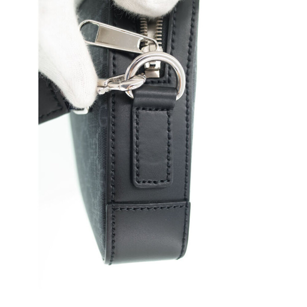 Gucci GG Clutch Web Shoulder Black Bag Supreme - Picture 5 of 9